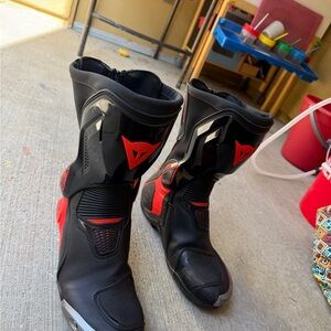 Dainese Black and Red Motorcycle Boot